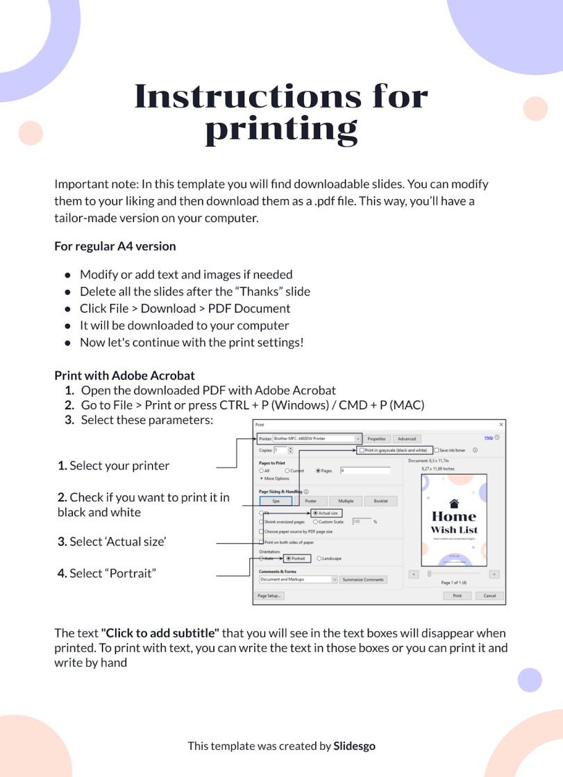 Home Wish List | Google Slides and PowerPoint template