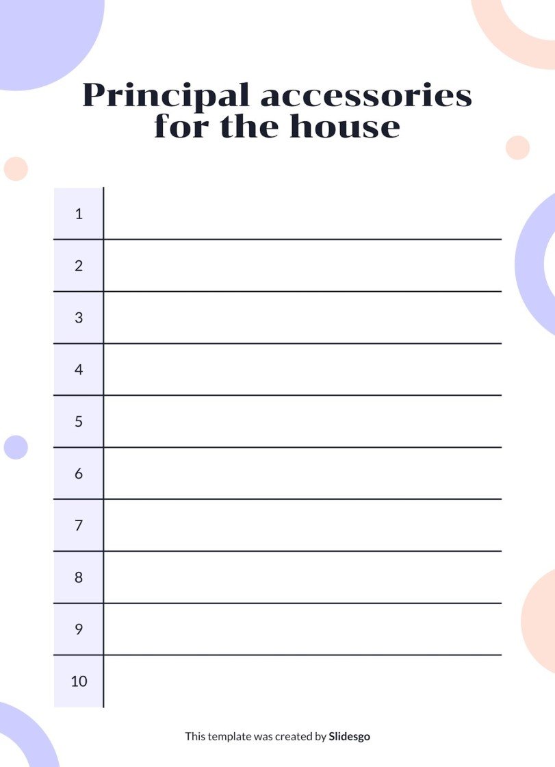 Home Wish List | Google Slides and PowerPoint template