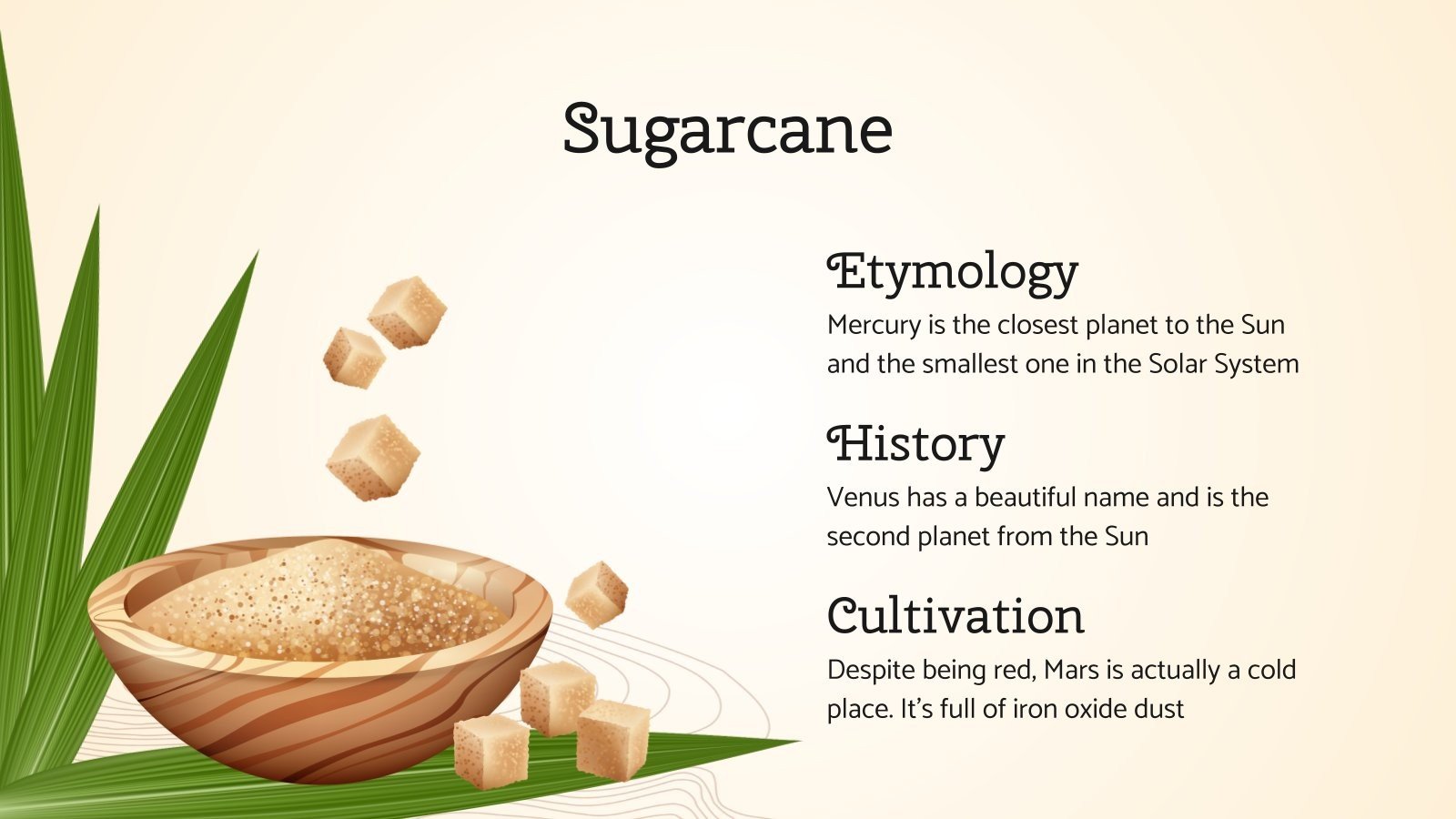 Cane Sugar Recipes Google Slides & PowerPoint