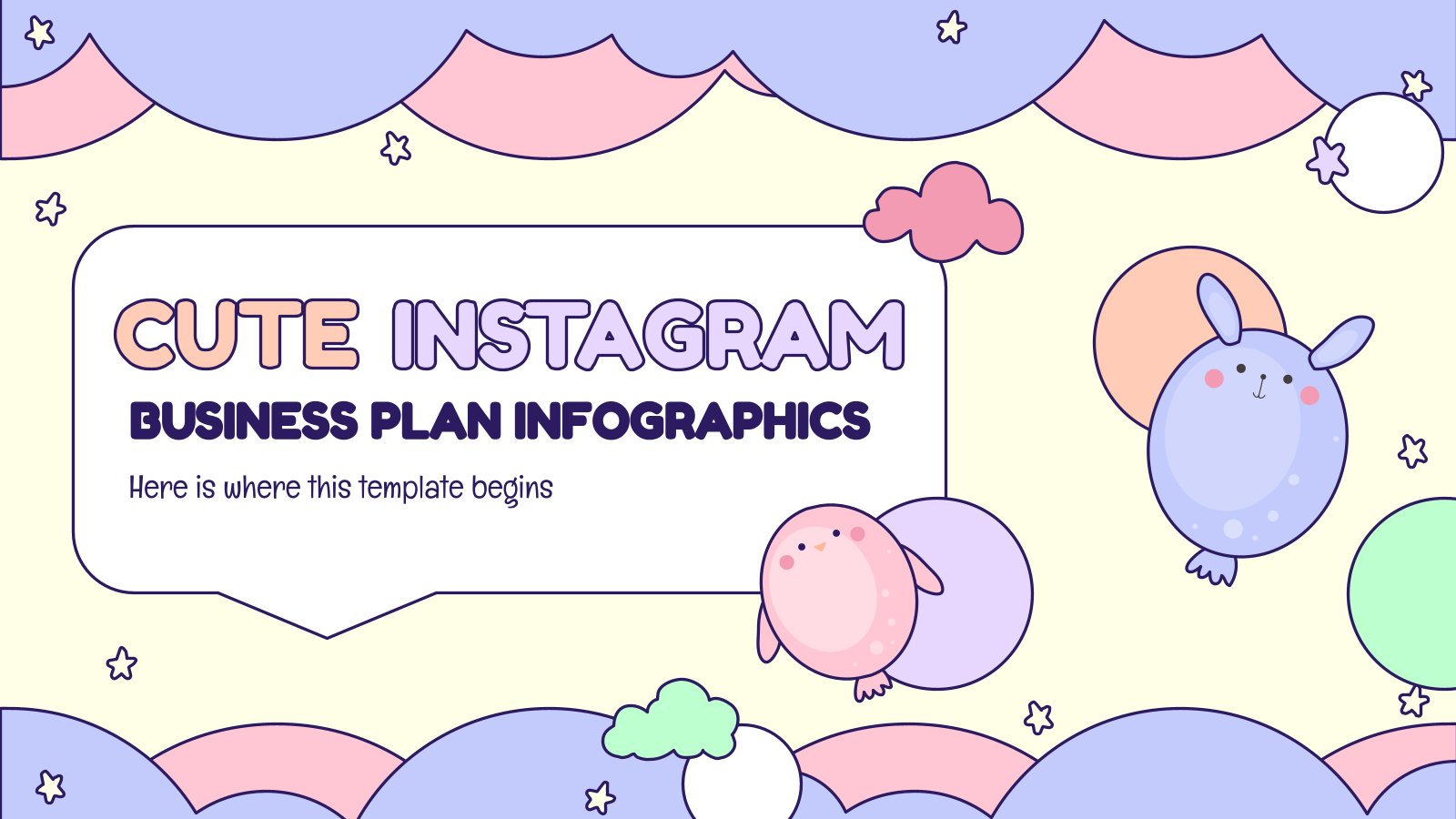 Infographies - Plan d'affaires : Instagram Modèles de présentation