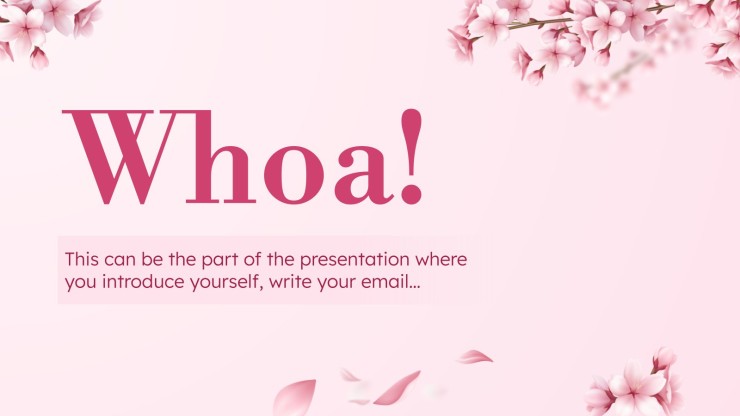 Enjoy Cherry Blossom Season! presentation template 