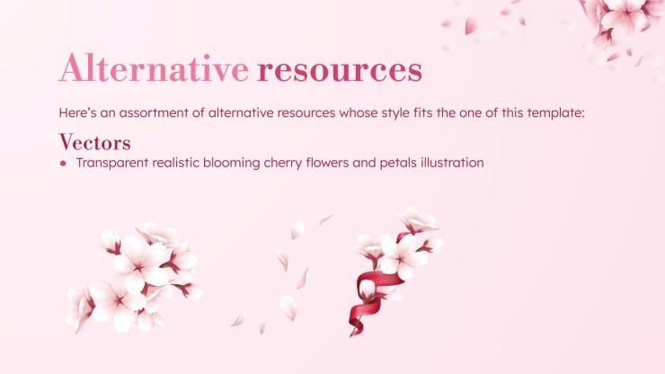 Enjoy Cherry Blossom Season! presentation template 