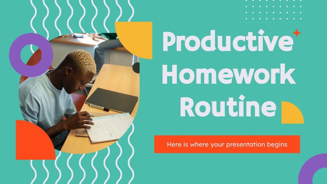 Productive Homework Routine | Google Slides & PPT