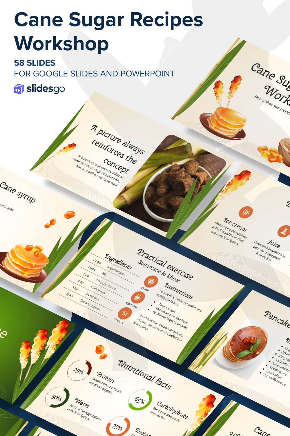 Cane Sugar Recipes Google Slides & PowerPoint