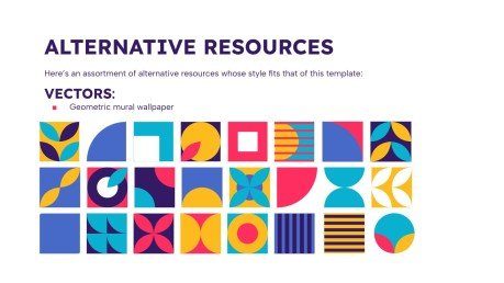 Colorful Geometric Project Proposal presentation template 