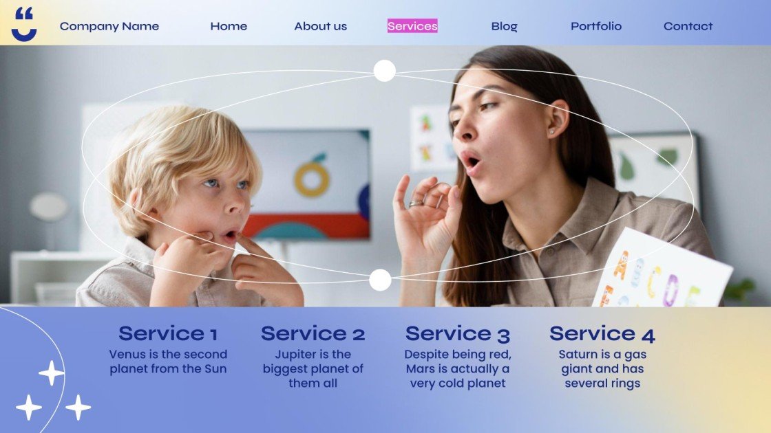 Speech Therapy Center site Design