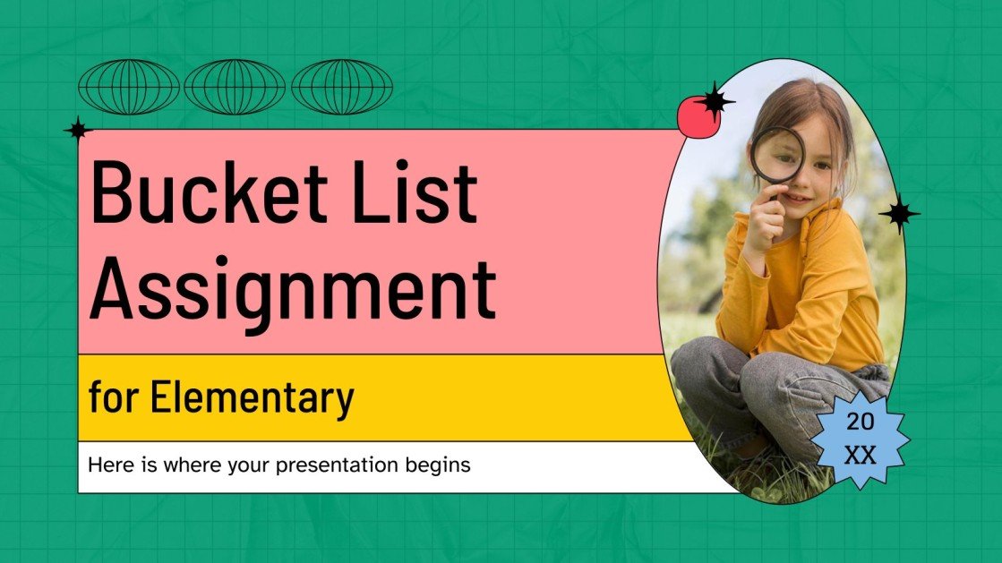 Bucket List Assignment for Elementary Google Slides & PPT
