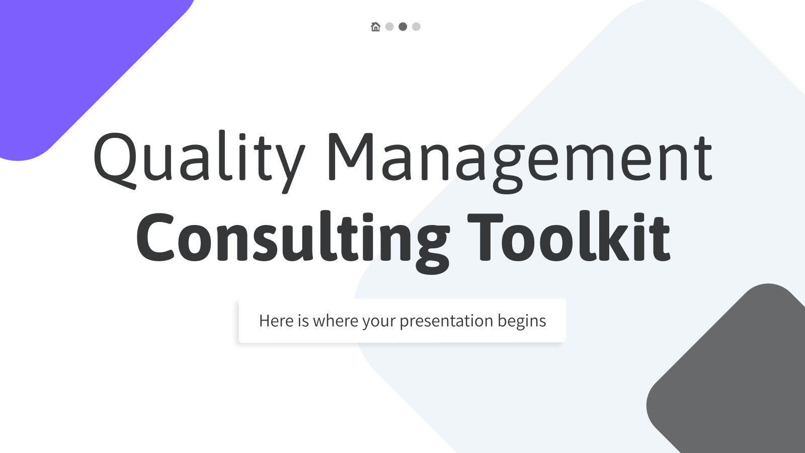 Quality Management Consulting presentation template 