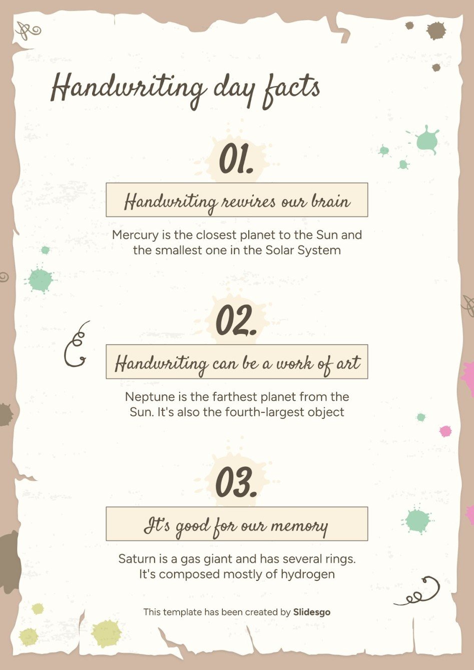 Activities for Middle School to Celebrate Handwriting Day