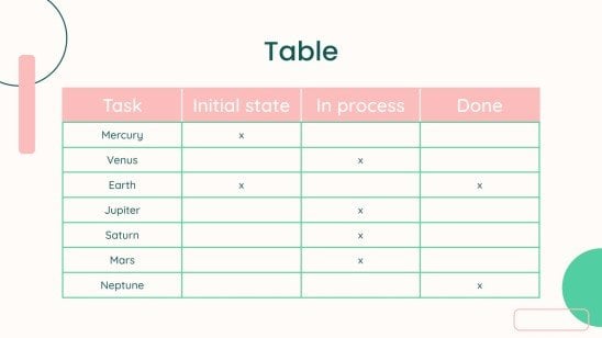 Pitch deck minimaliste dans le style des formes géométriques Modèles de présentation