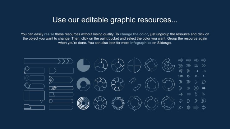 Plantilla de presentación Pitch Deck minimalista estilo formas geométricas