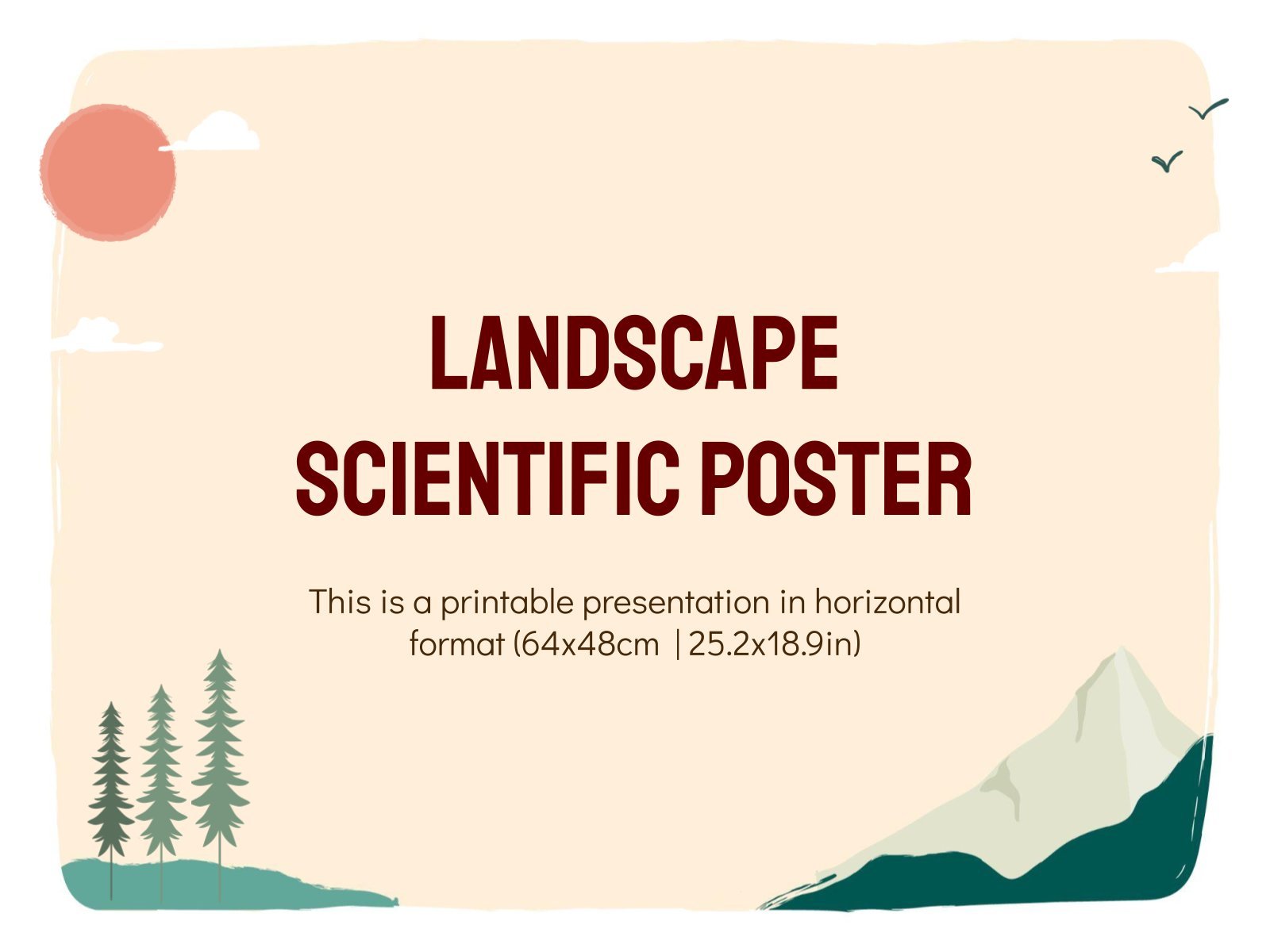 Landscape Scientific Poster presentation template 