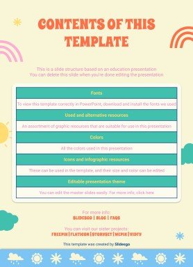 Daily Weather & Temperature Activities for Pre-K presentation template 