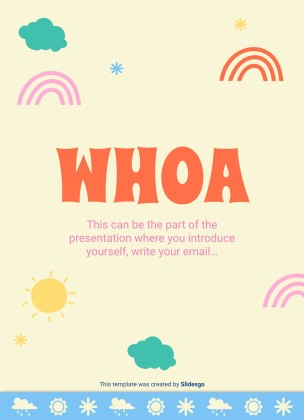 Daily Weather & Temperature Activities for Pre-K presentation template 