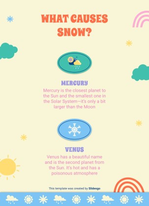 Daily Weather & Temperature Activities for Pre-K presentation template 