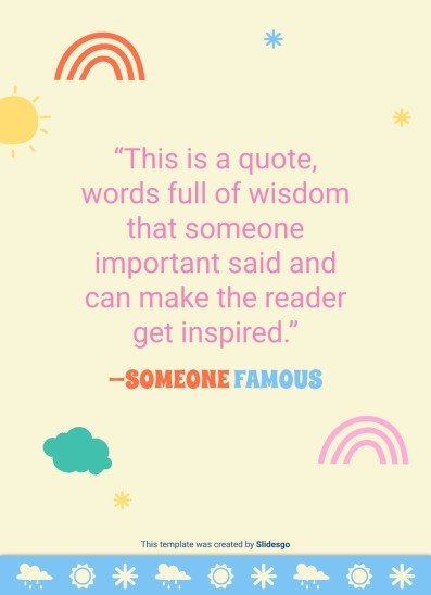 Daily Weather & Temperature Activities for Pre-K presentation template 