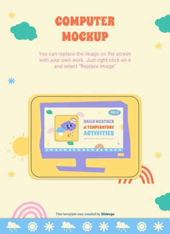 Daily Weather & Temperature Activities for Pre-K presentation template 