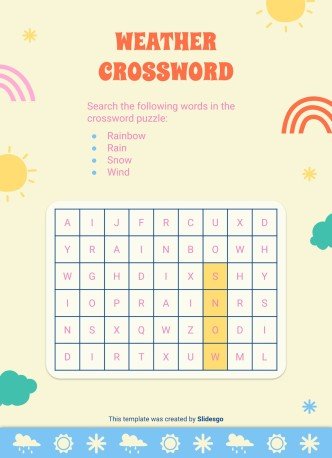 Daily Weather & Temperature Activities for Pre-K presentation template 