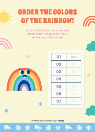 Daily Weather & Temperature Activities for Pre-K presentation template 
