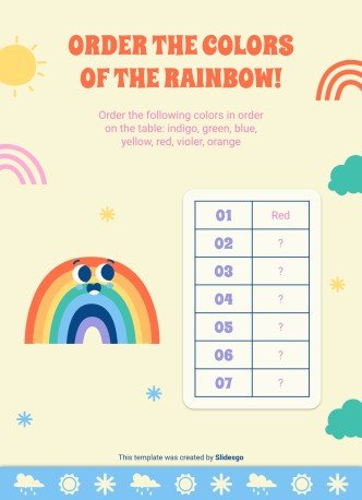 Daily Weather & Temperature Activities for Pre-K presentation template 