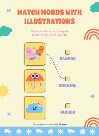 Daily Weather & Temperature Activities for Pre-K presentation template 
