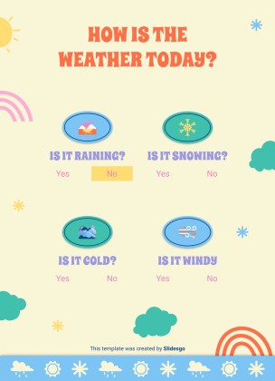 Daily Weather & Temperature Activities for Pre-K presentation template 