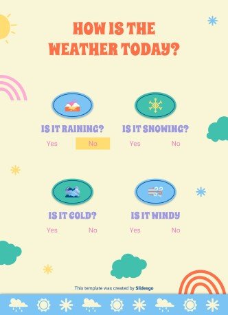 Daily Weather & Temperature Activities for Pre-K presentation template 