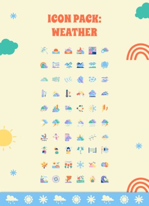 Daily Weather & Temperature Activities for Pre-K presentation template 
