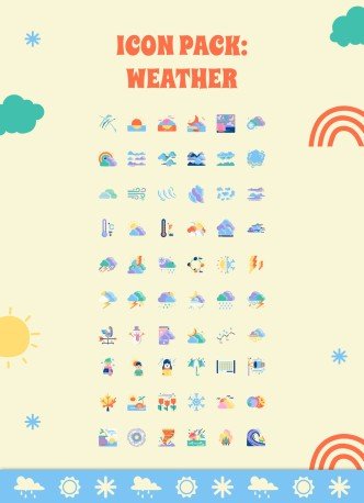 Daily Weather & Temperature Activities for Pre-K presentation template 
