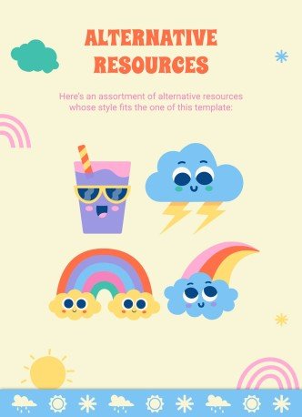 Daily Weather & Temperature Activities for Pre-K presentation template 