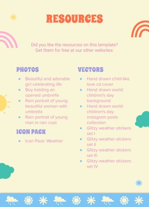 Daily Weather & Temperature Activities for Pre-K presentation template 