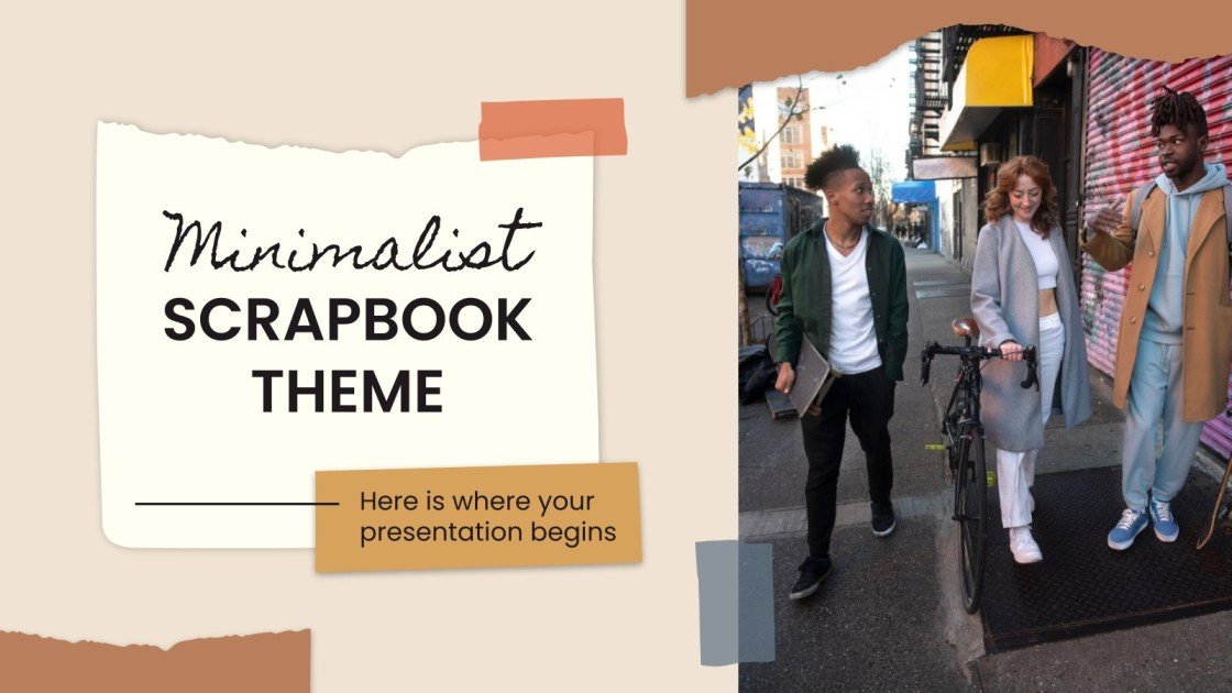 Minimalist Scrapbook Theme Google Slides & PPT