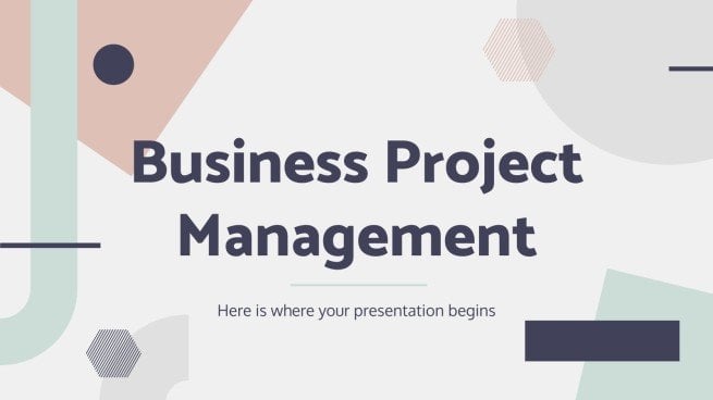 Business Projektmanagement Präsentationsvorlage