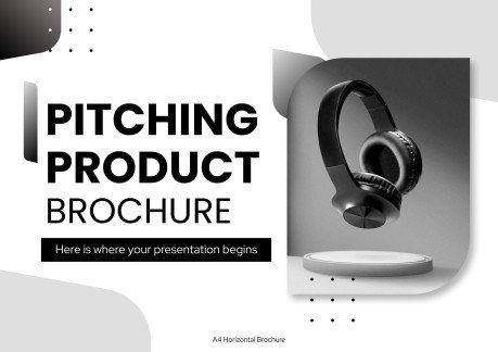 피칭 제품 브로셔 프레젠테이션 템플릿