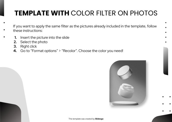 피칭 제품 브로셔 프레젠테이션 템플릿