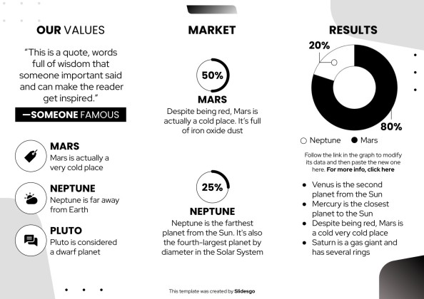 피칭 제품 브로셔 프레젠테이션 템플릿