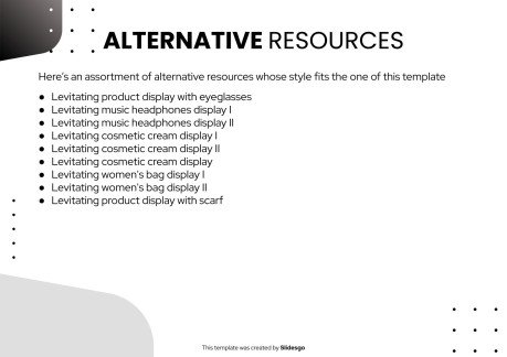 피칭 제품 브로셔 프레젠테이션 템플릿