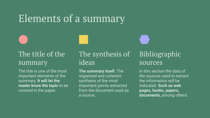 How To Summarize A Text Google Slides PPT