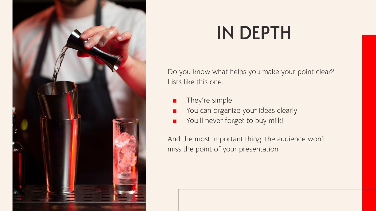 Bartender & Cocktail Newsletter Google Slides & PPT