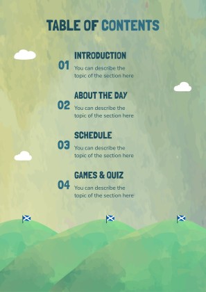 세인트 앤드루 데이를 기념하는 초등학교 활동 프레젠테이션 템플릿