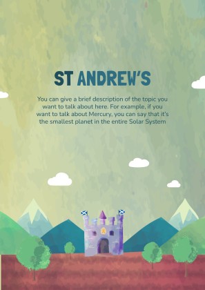 세인트 앤드루 데이를 기념하는 초등학교 활동 프레젠테이션 템플릿