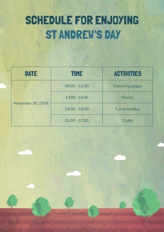 세인트 앤드루 데이를 기념하는 초등학교 활동 프레젠테이션 템플릿