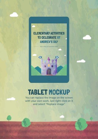 세인트 앤드루 데이를 기념하는 초등학교 활동 프레젠테이션 템플릿