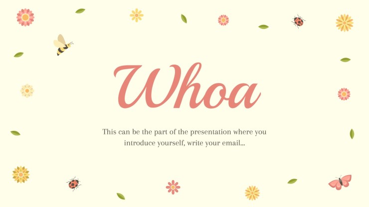 Happy Spring presentation template 