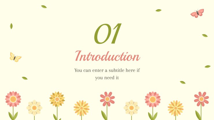 Happy Spring presentation template 