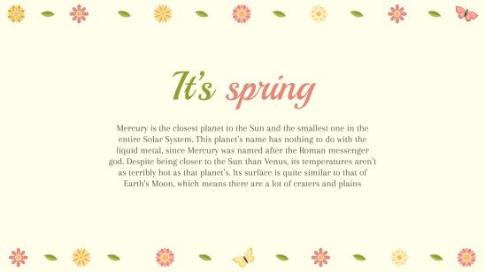 Happy Spring presentation template 