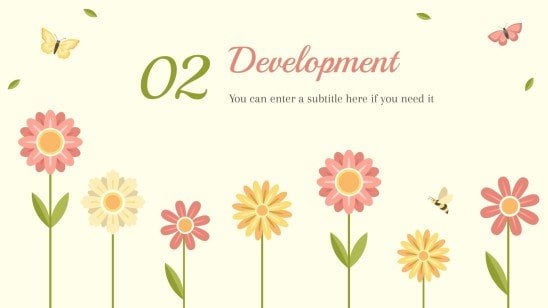 Happy Spring presentation template 