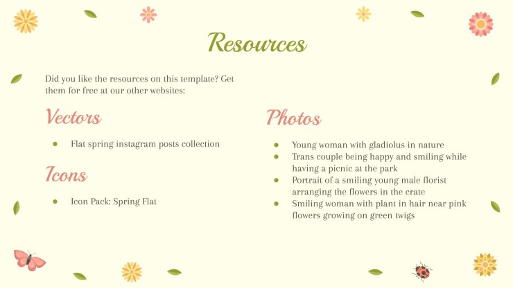 Happy Spring presentation template 