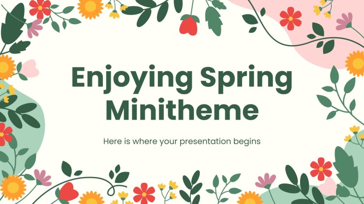 Minithème : Profiter du printemps