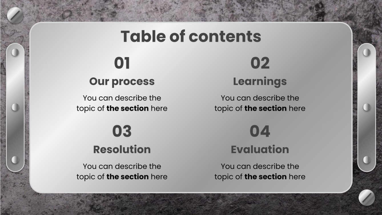 Master's Degree in Metallurgy Google Slides & PPT